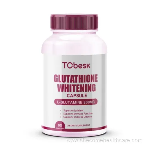 Glutathione Whitening Capsules: Support Immune Function, Detox, Reduce Dark Spots, Brighten Skin Tone